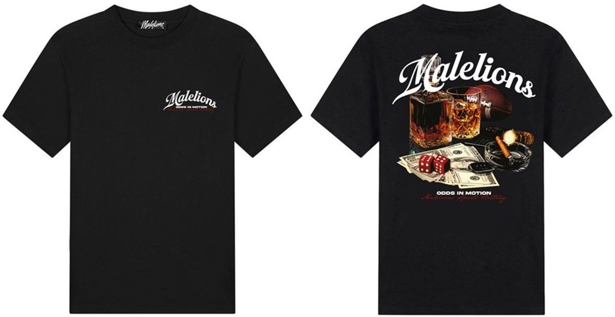 Malelions Men Sports betting t-shirt Black