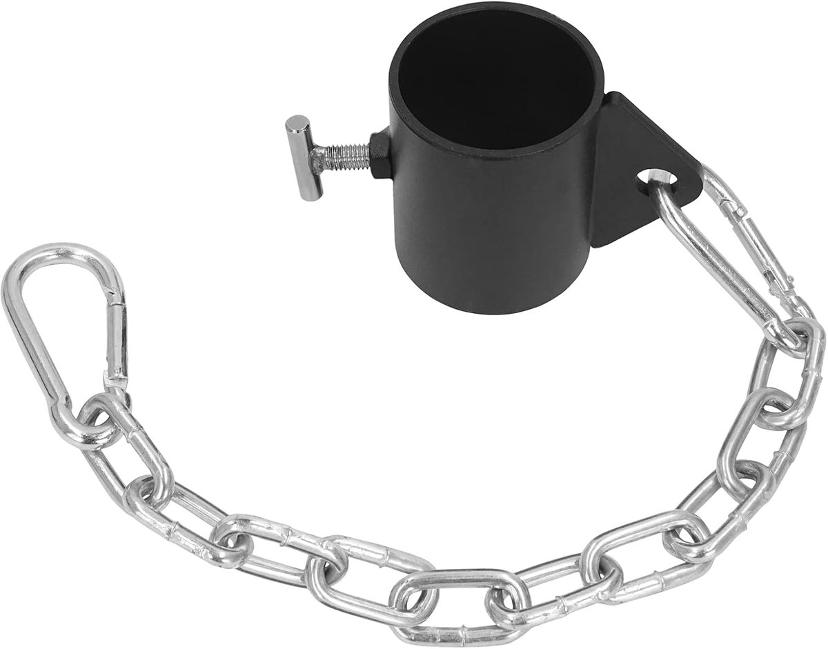 T-Bar rijplatform 2'' met ketting - verstelbare olympische bar - voor triceps en lat pull down training - ShopVlot
