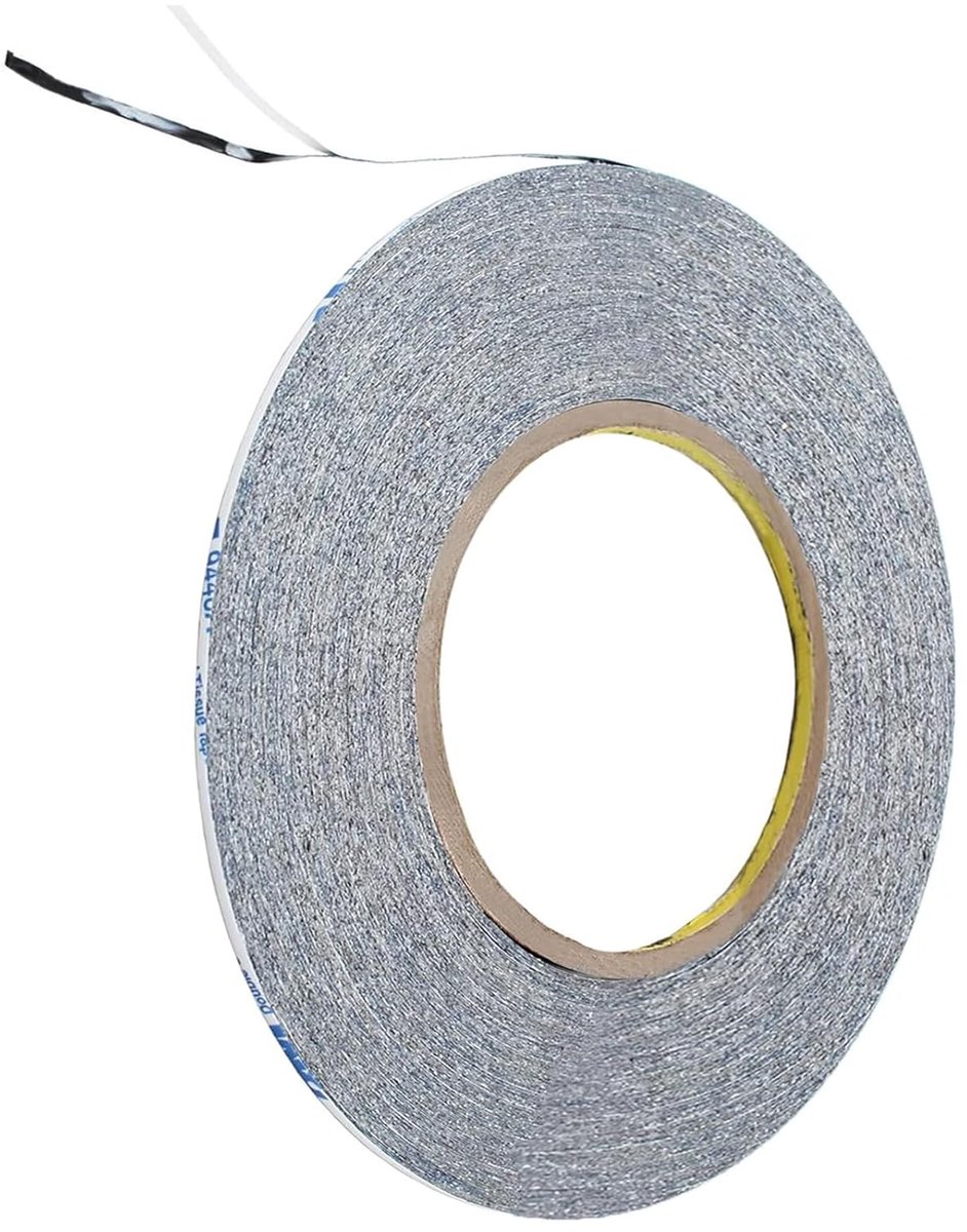 Dubbelzijdige tape 2 mm - sterke lijm - 50 m rol - ideaal voor smartphone en tablet reparatie - ShopVlot