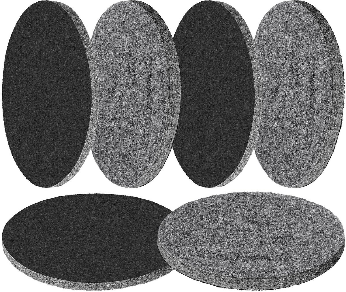 Polijstpads 125mm - Zwarte Fleece Polijstpads - Voor Polijstmachines - Ideaal voor Auto en Glas - ShopVlot
