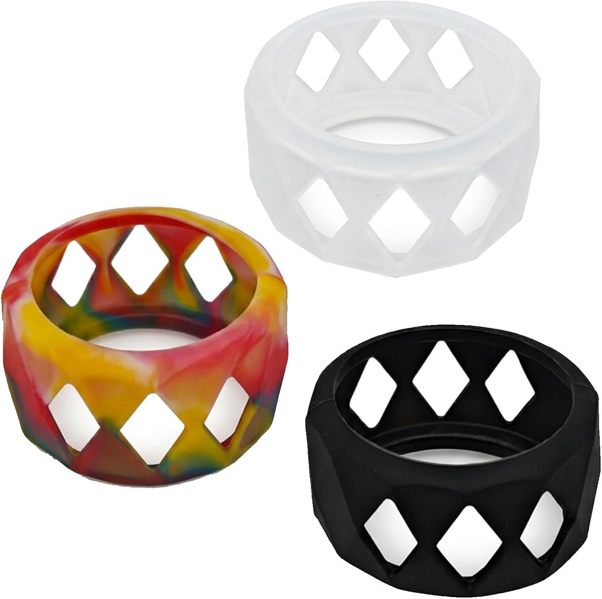 Silikon Schutzhülle voor Bulb Glas Tank - 3 Stuks - Elastisch en Rutschfest - Bescherming tegen Stoten - ShopVlot