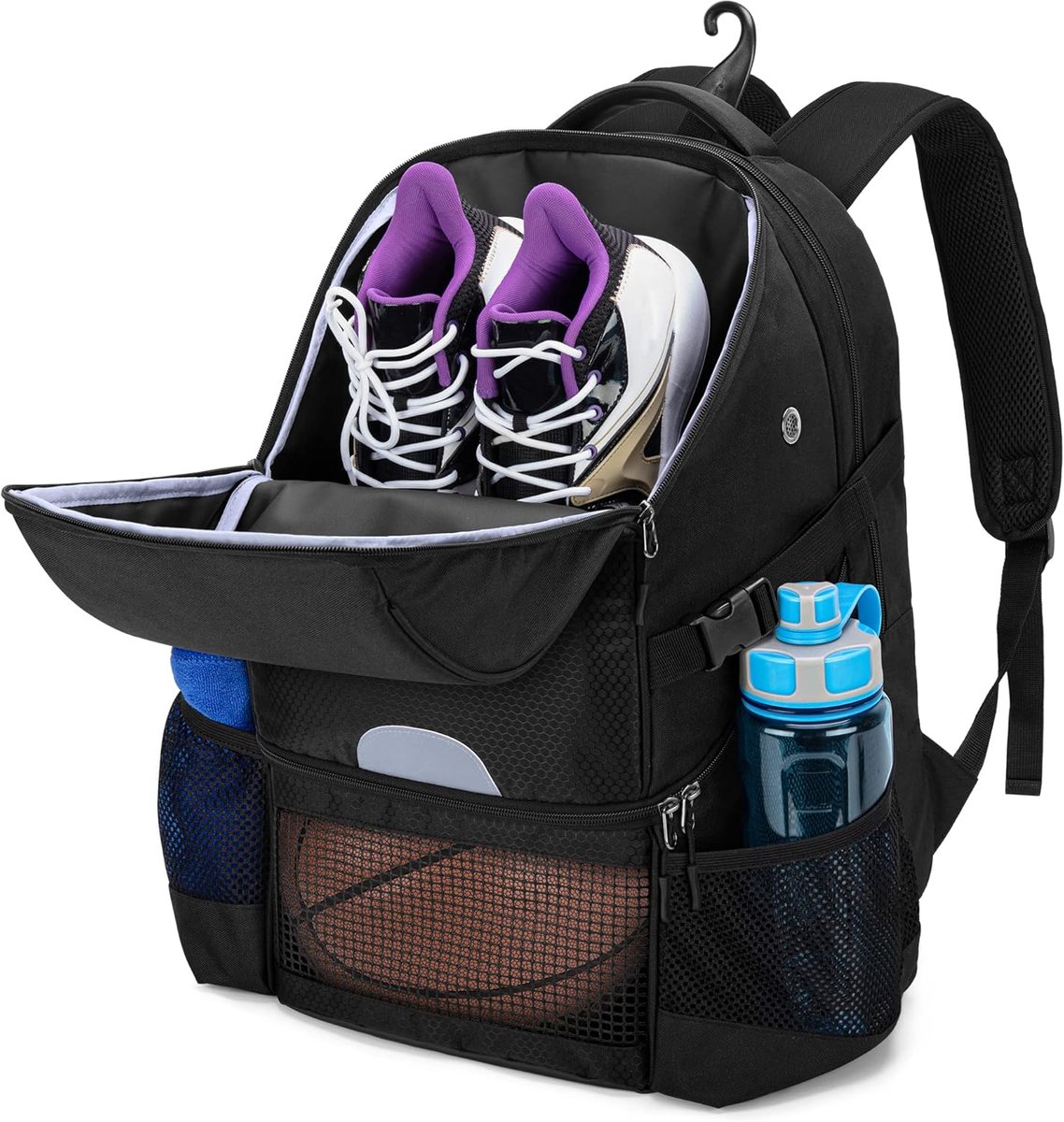 Basketbalrugzak met schoenen- en ballencompartiment - Ruime uitvoering - Voor training en toernooien - ShopVlot