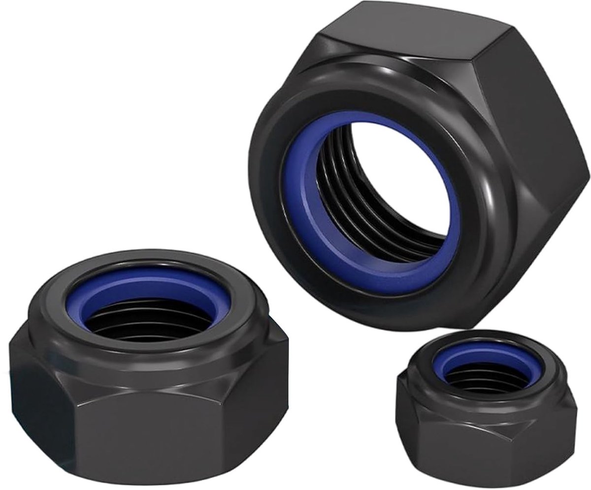 M10 Nylock moeren - RVS A2 V2A met nylon inzet - Vibration bestendig - Ideaal voor buitengebruik - ShopVlot