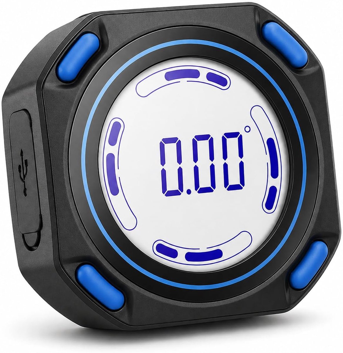 Mini digitale waterpas - nauwkeurig ± 0,1° - 360° lcd-display - ideaal voor houtbewerking - ShopVlot