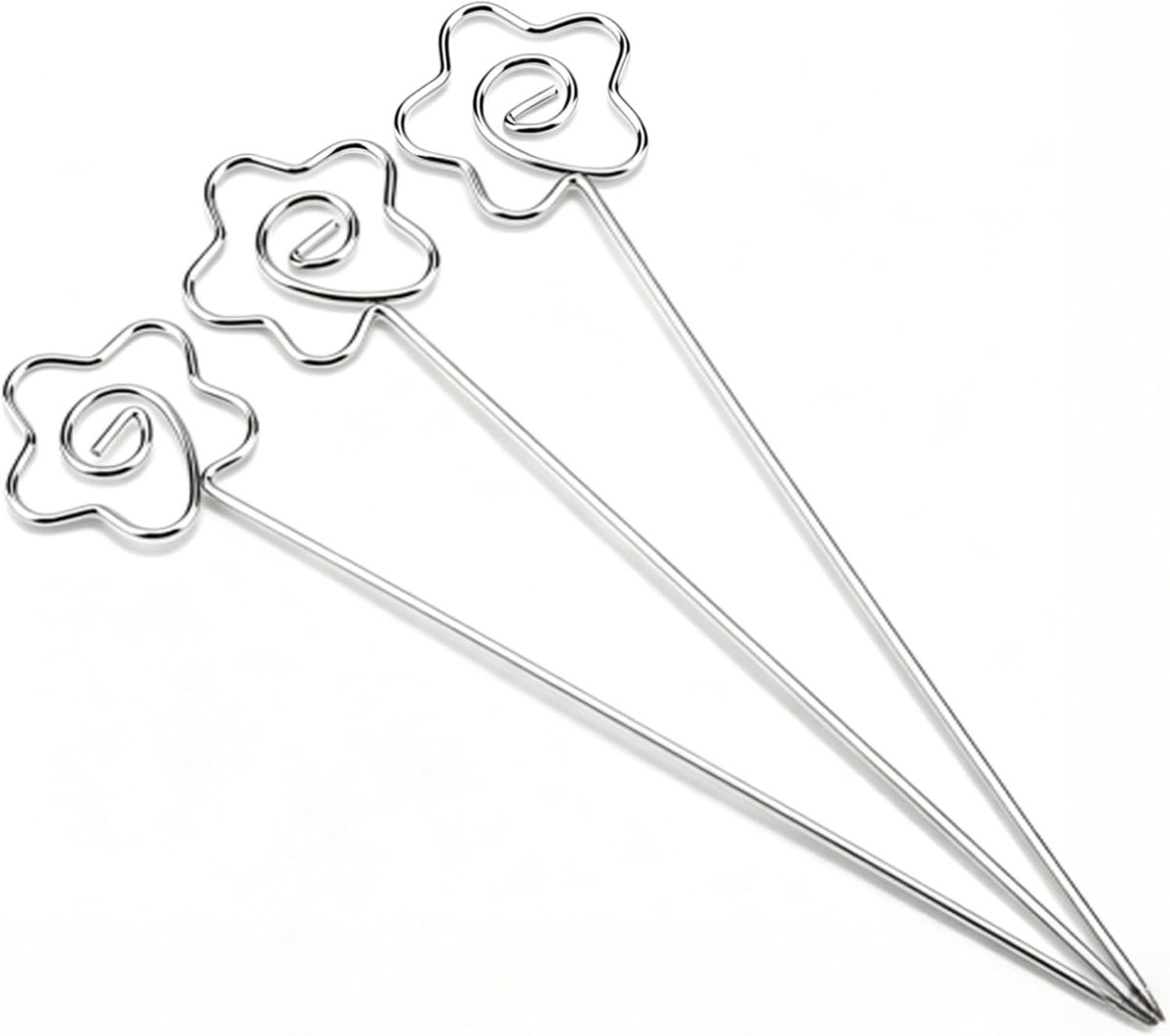 Tafelfotolijst 50 stuks - metalen fotolijsten - bloemvorm - perfect voor bruiloften en feesten - ShopVlot