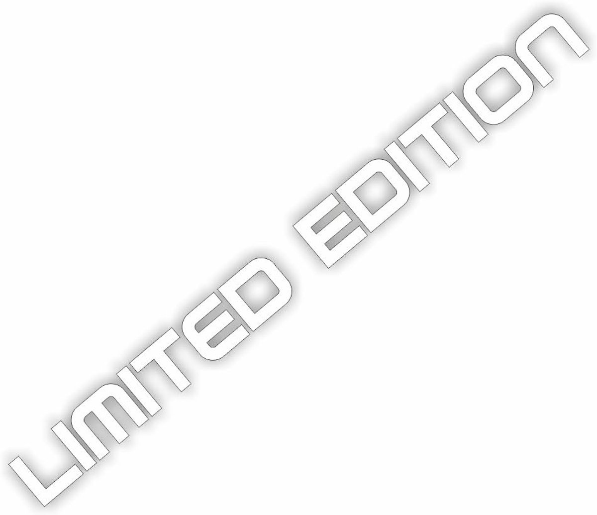 Autosticker Limited Edition 20 x 1.5 cm - hoge kwaliteit - uniek ontwerp - personaliseer je voertuig - ShopVlot