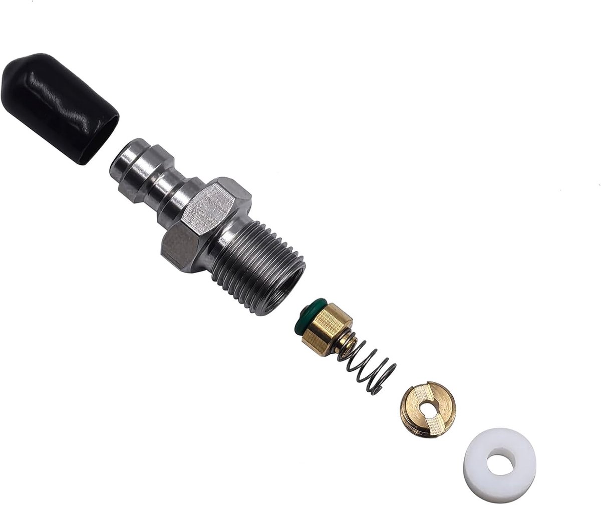 Vulnippel 8 mm - Snelle koppeling - RVS - Geschikt voor lucht en gas - ShopVlot