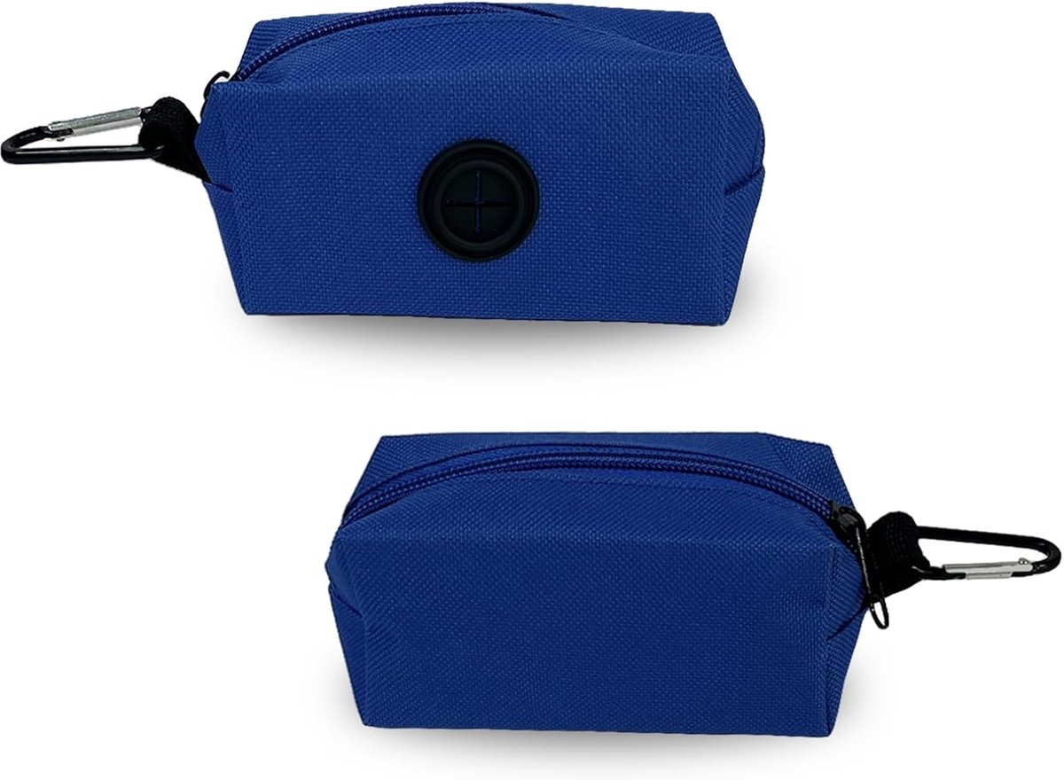 Hondenschepzakhouder - 2 Stuks - Blauw - Handsfree Bevestiging voor Aanlijnhalsband - ShopVlot