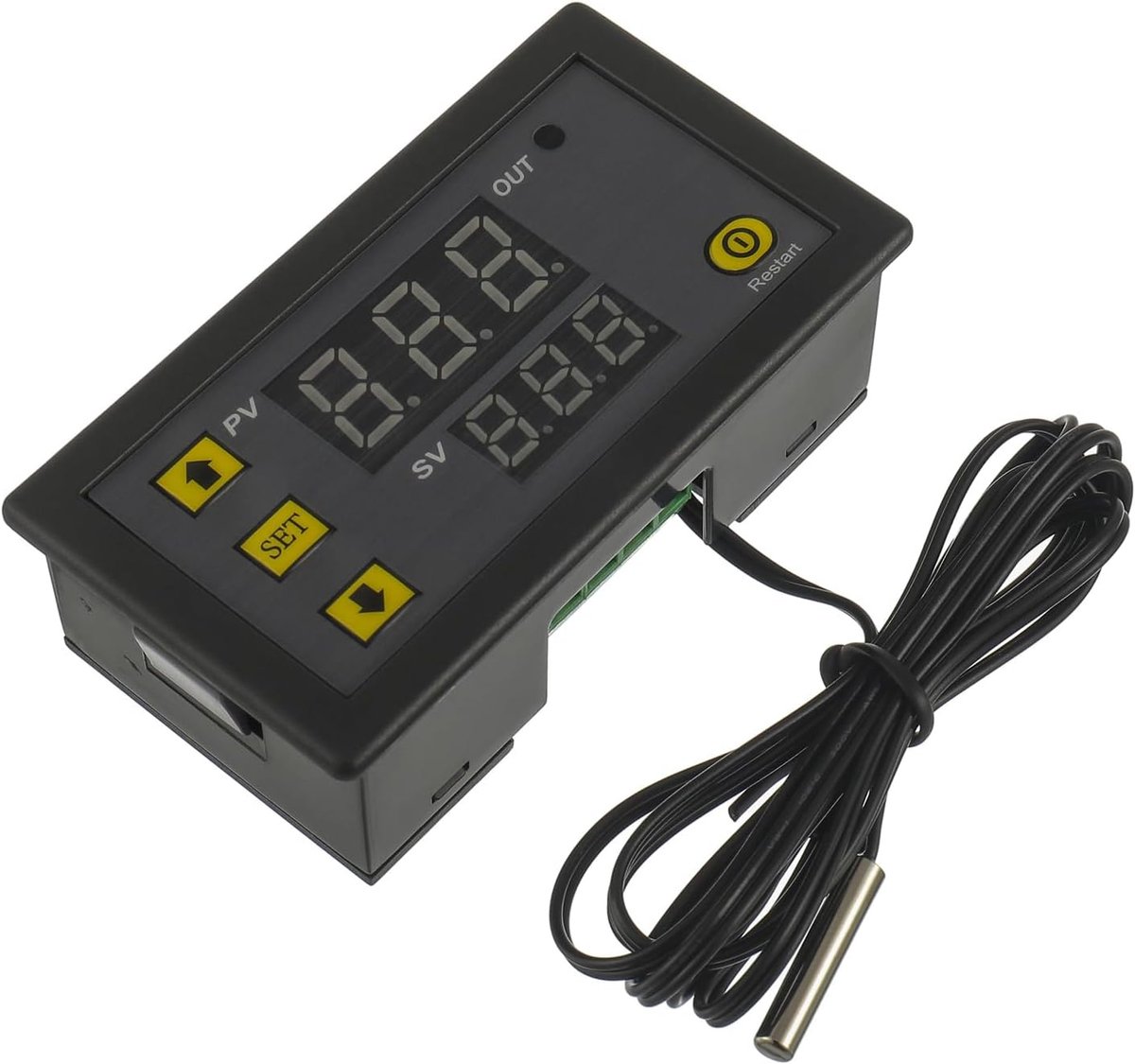 Digitale temperatuurcontroller 110V-220V - Thermostaat met NTC-sensor - Voor verwarming en koeling - ShopVlot