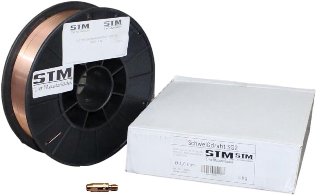 Lasdraad 1 mm - Staal SG2 - 5 kg D200 - Geschikt voor CO2 MIG/MAG lassen - ShopVlot