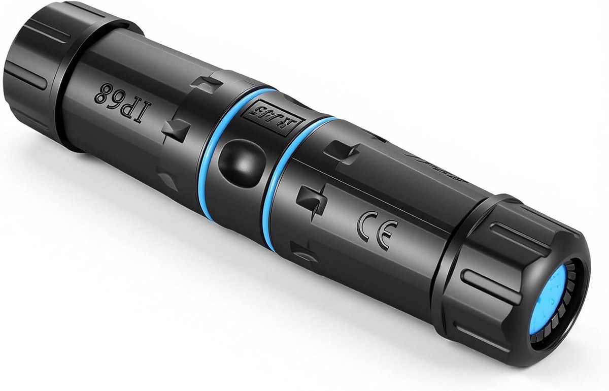 LAN connector Cat7 - 10Gbps - IP68 waterproof - kabelverlenging zonder signaalverlies - ShopVlot