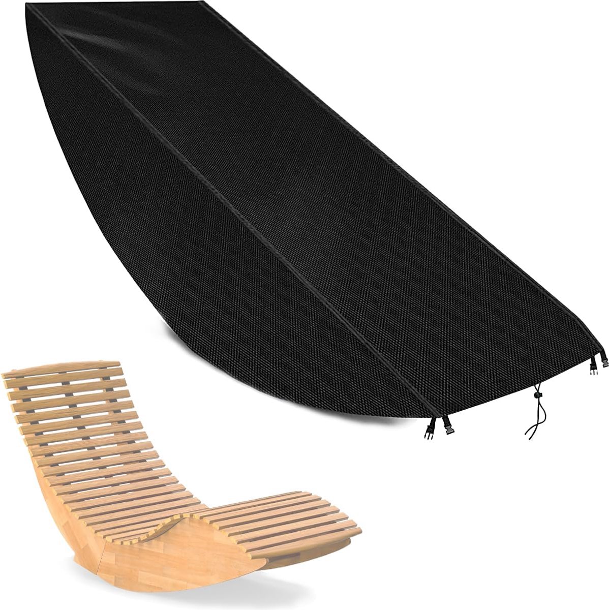 Tuinstoelbescherming 155 x 60 cm - 420D Oxford stof - waterdicht en winddicht - beschermt tegen zonlicht - ShopVlot