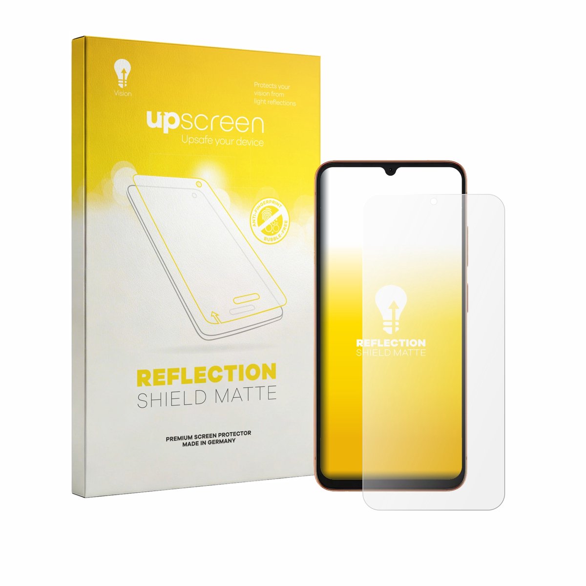 upscreen - Screenprotector voor Doogee Note 57 Lite - Folie Beschermfolie anti glare matte