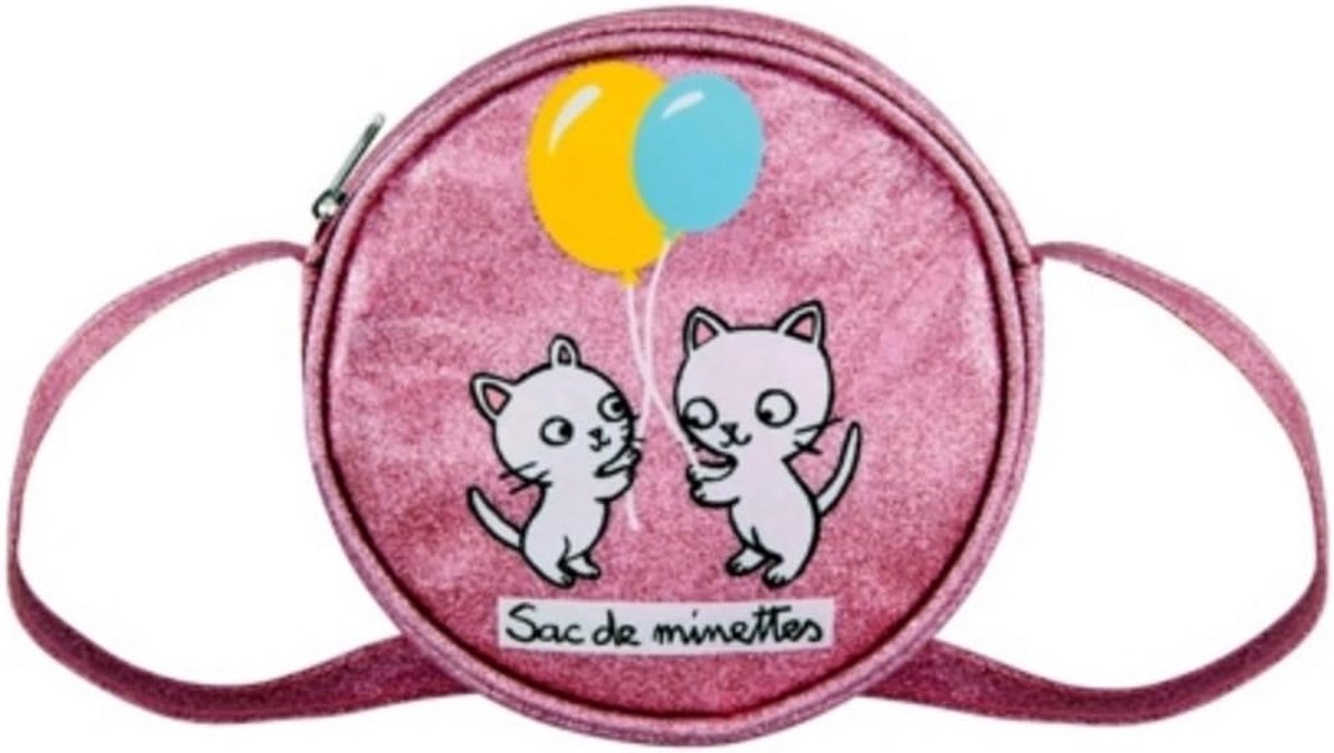 Schoudertas voor meisjes - glanzend - 15 cm diameter - trendy en praktisch - ShopVlot