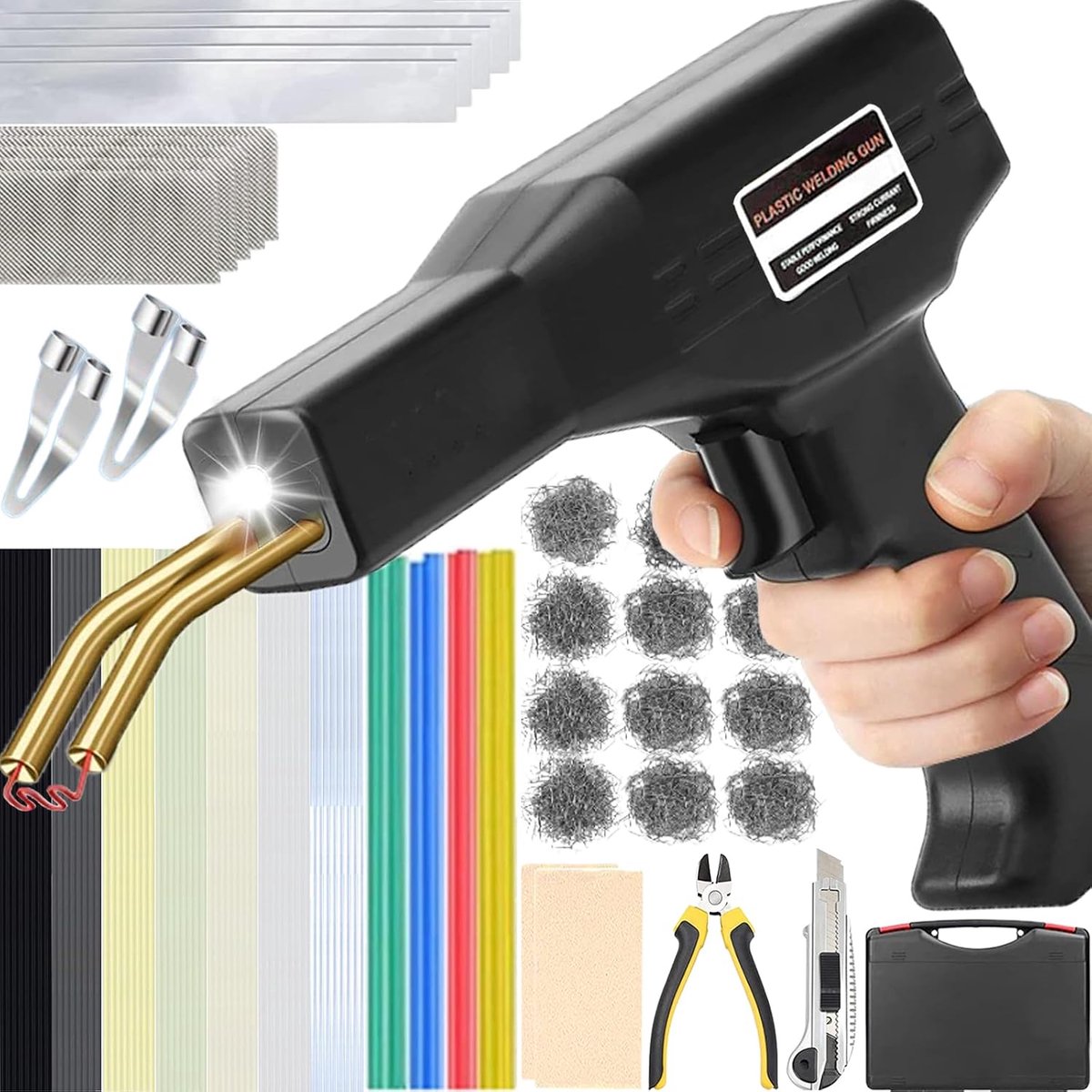 Plastic lasmachine 220W - 2-in-1 met 800 lasnagels - ideaal voor bumperreparatie - ShopVlot