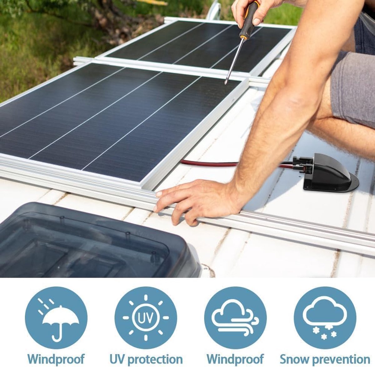 Cable pass-through waterproof - 2 stuks - duurzaam materiaal - eenvoudig in gebruik - ShopVlot