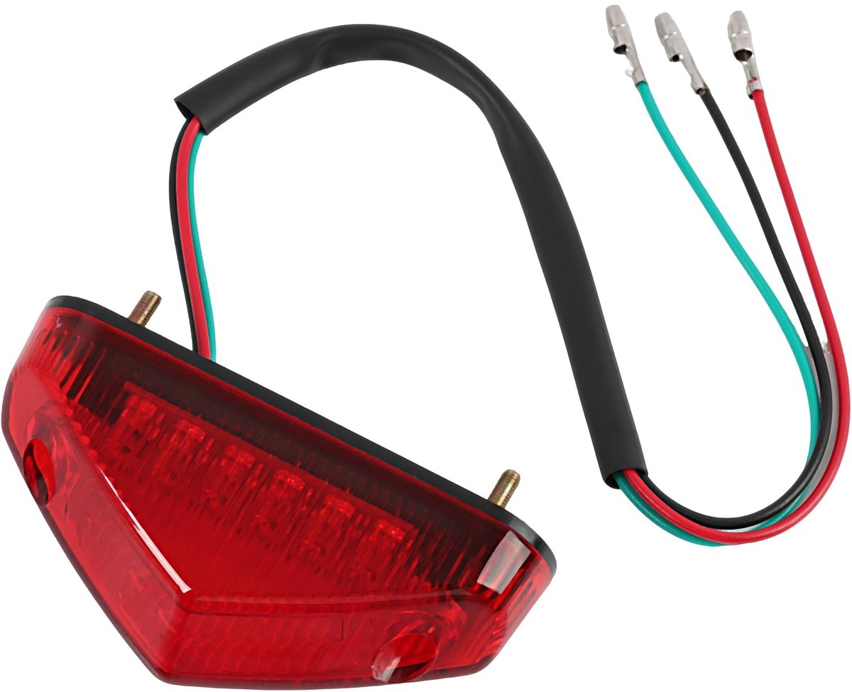 Led-achterlicht stop 12 V - 9 leds - E-getest - hoge helderheid voor motorfiets, ATV, dirt bike, scooter - ShopVlot