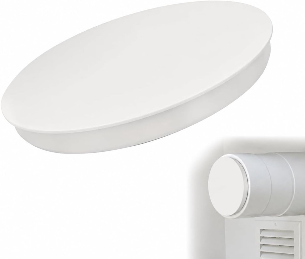 Ventilatiebuis afdekkap Ø150-160 mm - pvc buisdeksel - grijs - ideale afsluiting voor afvoersystemen - ShopVlot