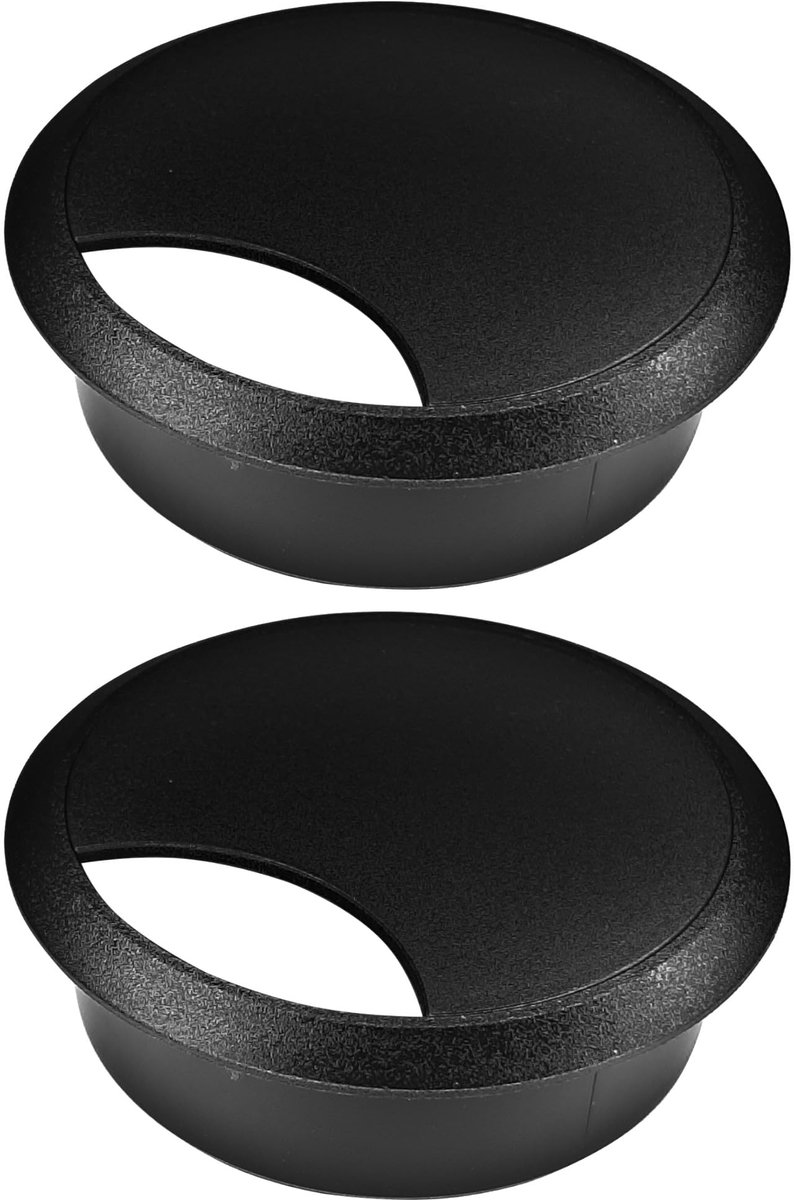 kabeldoorvoer 70 mm - kunststof - zwart - stijlvolle oplossing voor kabelmanagement - ShopVlot