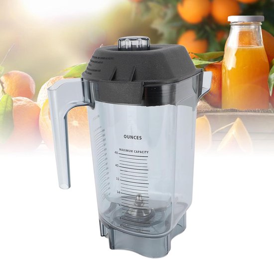 Blender Kan Vervanging - Mixer Beker - Smoothies Maken - Roestvrijstalen Messen - 48 oz - Transparant van Blender — afbeelding 3