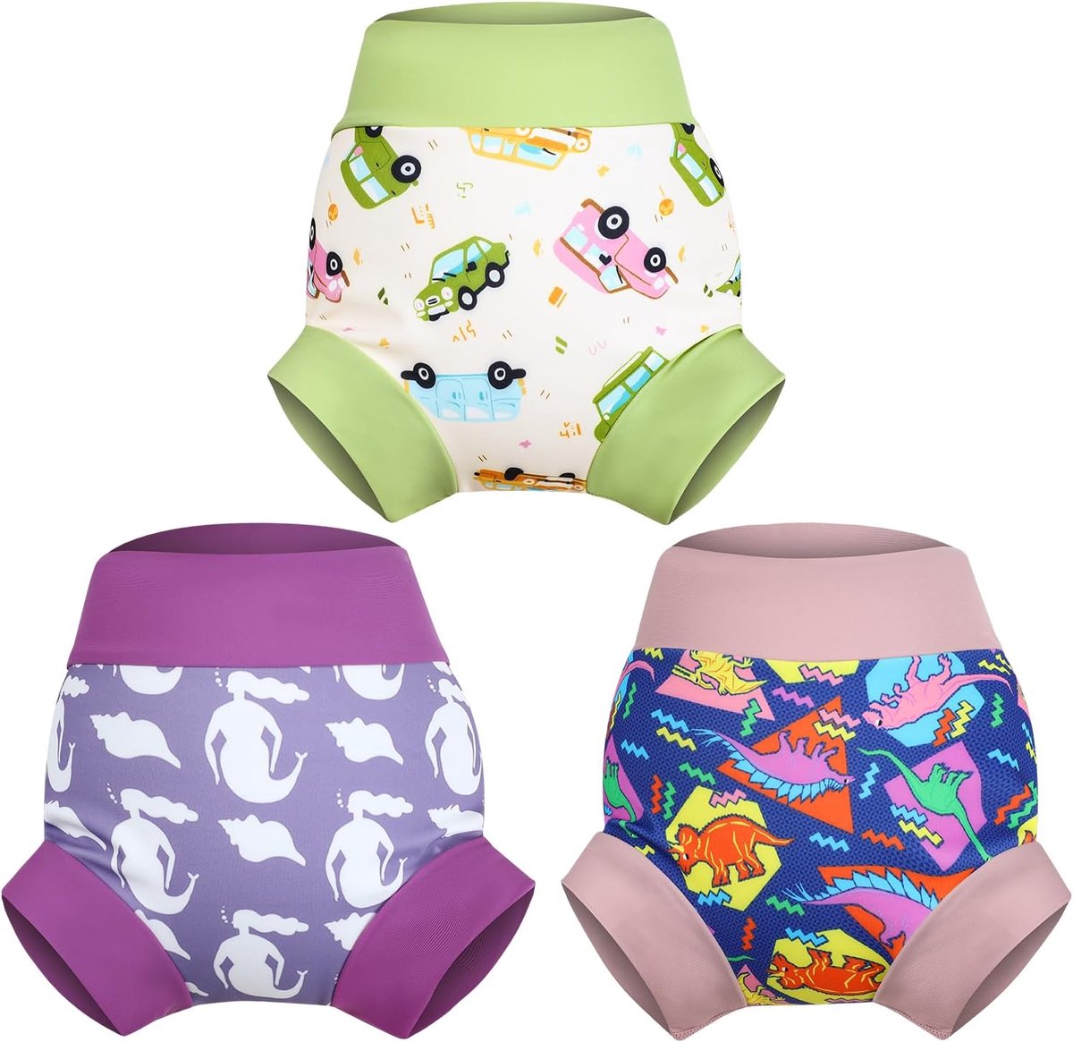 Zwemluiers voor baby's L/4 jaar - herbruikbaar paars - waterdicht - ideaal voor het zwembad - ShopVlot