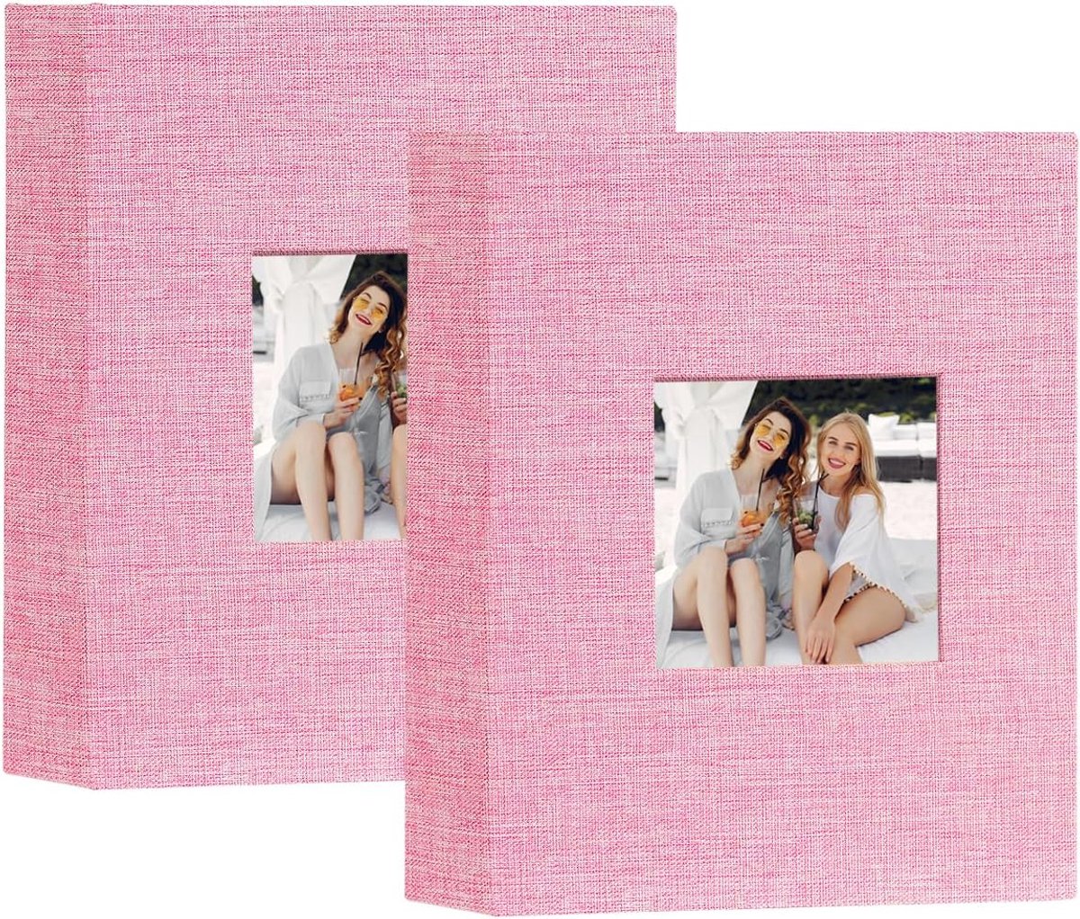 Fotoalbum 6x4 50 vakken - Linnen albumboek - Houdt 100 foto's - Perfect voor herinneringen - ShopVlot