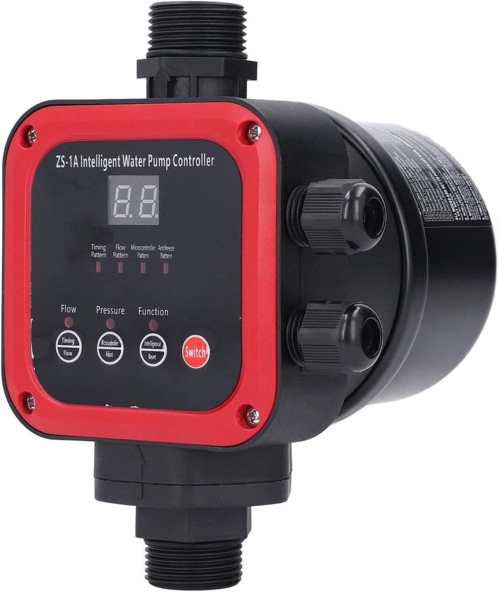Waterpompregulator 2.2 KW - 5 standen - 10 Bar drukregulator - Automatische pompcontrole voor thuisgebruik - ShopVlot