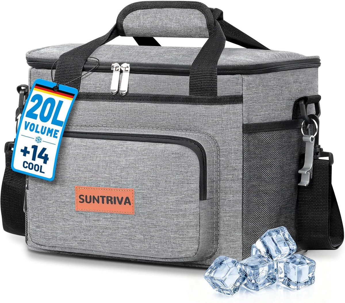 Koeltas 20L - Geïsoleerd - Zacht materiaal - Ideaal voor picnics - ShopVlot