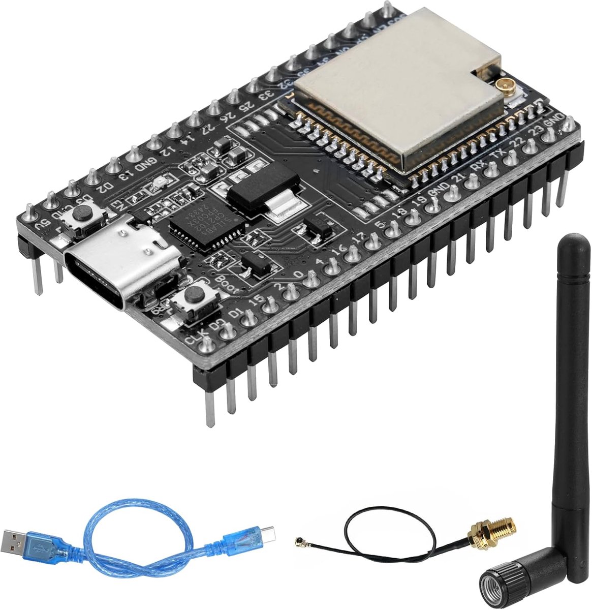 ESP32-DevC ontwikkelingsbord 38-pins - WLAN en Bluetooth - USB-C compatibel - ideaal voor IoT-projecten - ShopVlot
