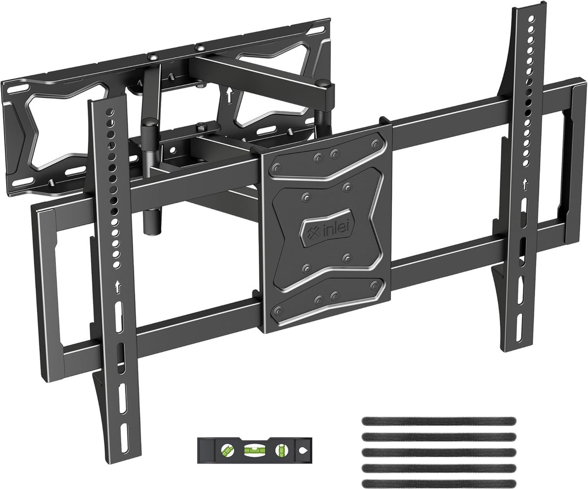 Tv-muurbeugel 37-86 inch - Zwenk- en kantelbaar - Ultraplatte uitvoering - Geschikt voor 60 kg - ShopVlot