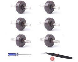 6 stuks - Geschikt voor Dyson V6 V7 V8 V10 V11 V15 - wiel - Stofzuigeraccessoires - assen + zwenkwielen - met schroevendraaier