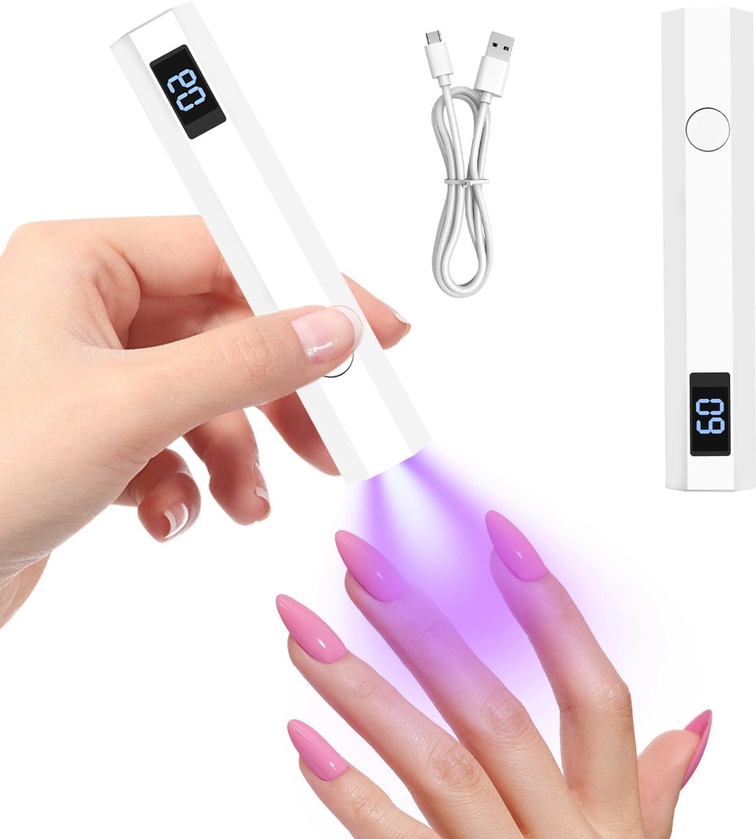 Draadloze Mini UV LED Nagellamp voor Gel Nagels - Sneldrogend en Draagbaar