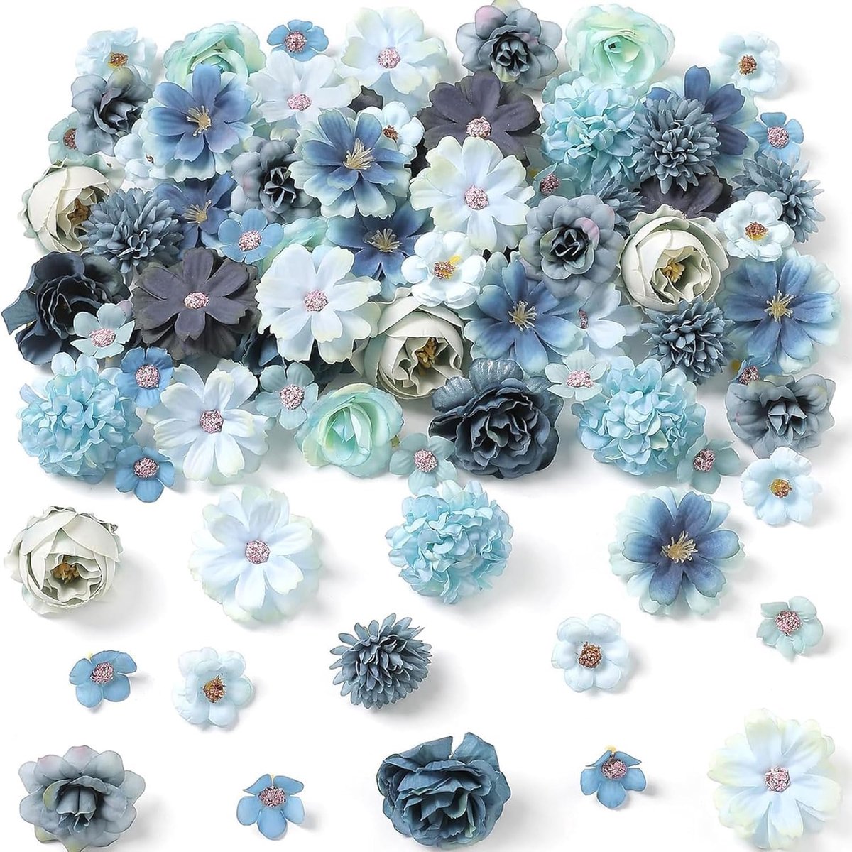Kunstbloemen 20 stuks - 3-5 cm - realistische nepbloemen - perfect voor knutselen - ShopVlot