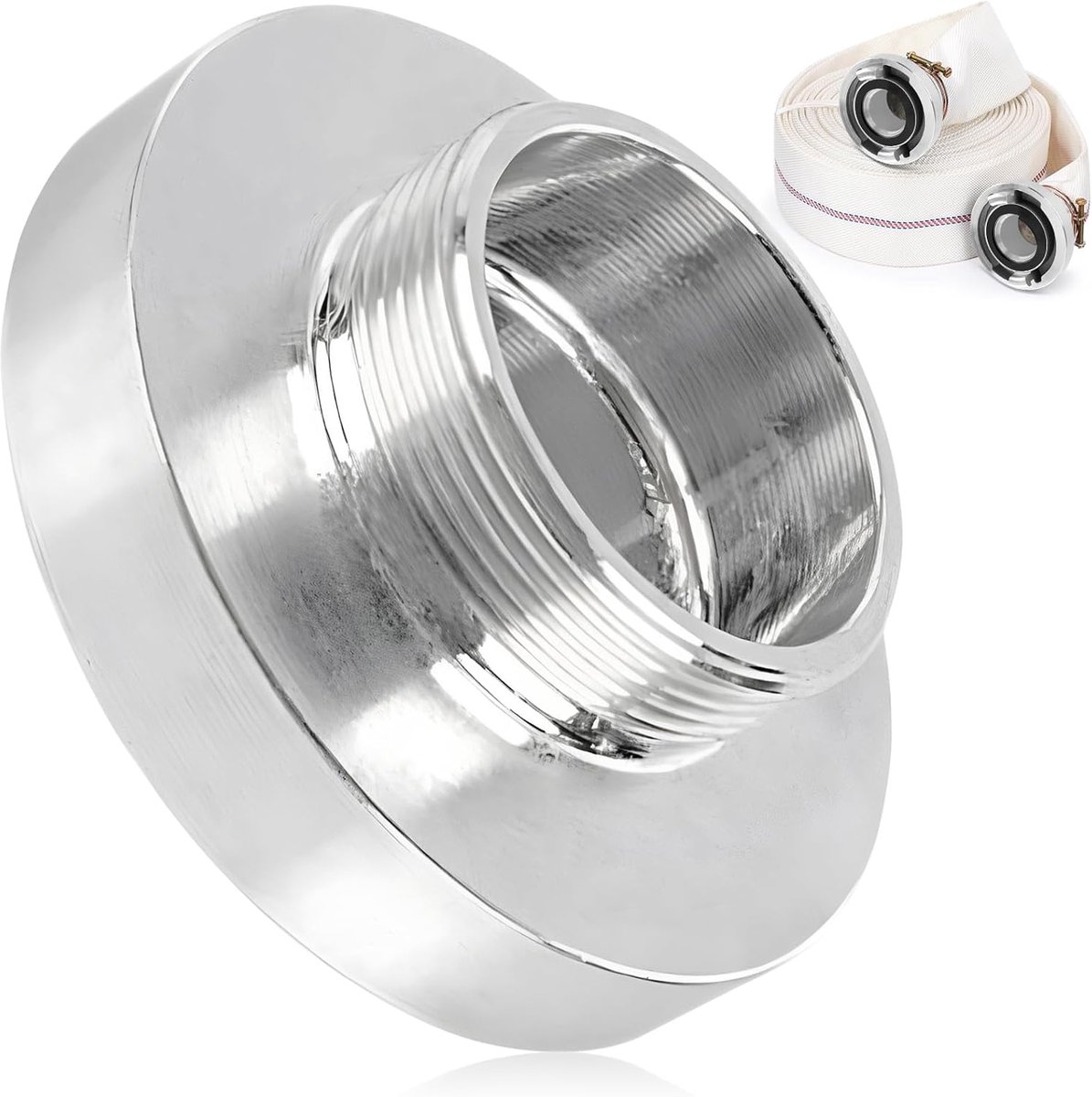 C koppeling 1 1/2 inch - vaste koppeling aluminium - vrouwelijke draad met seal - ideaal voor slangen en containers - ShopVlot