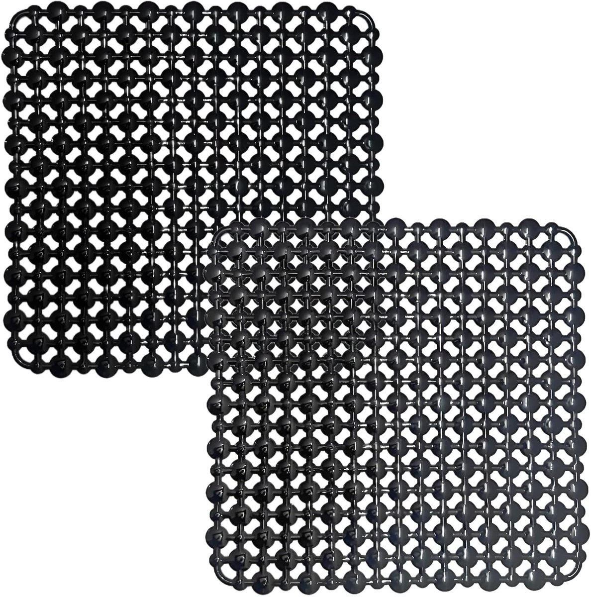 Keukenafvoer Mat 27x27cm - Zacht PVC - Antislip en Snelle Afwatering - Bescherming voor Borden en Glazen - ShopVlot