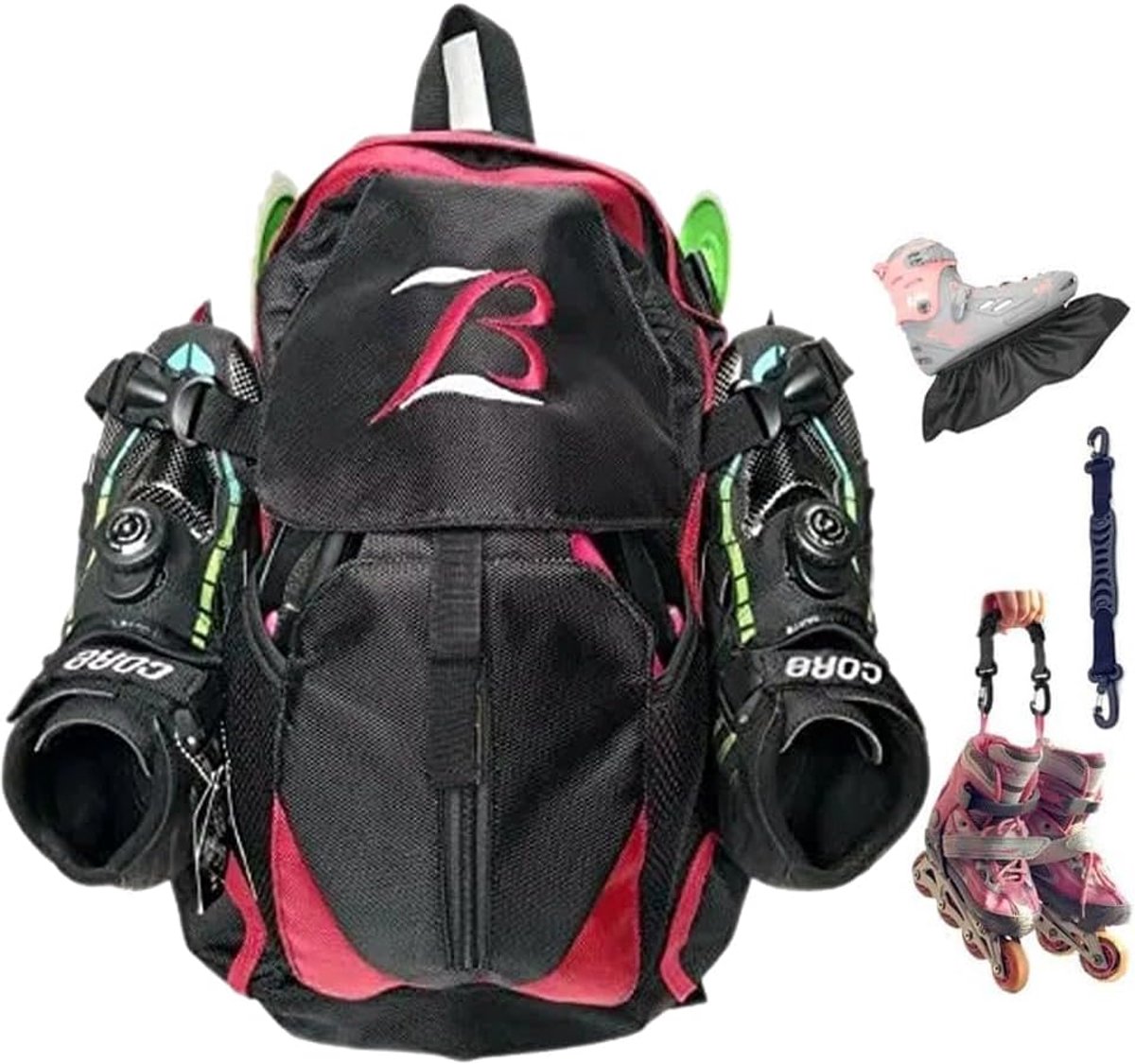ZBH1985 Professional Skates Shoes Backpack Inline Skates/Ice Blade Skate/Inline Skate Backpack for Travel School Bag - ShopVlot