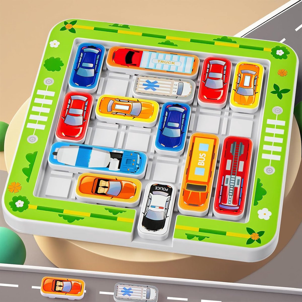 casalora-Parkeerspellen - Magnetische doolhoven - Puzzelspellen - Educatieve spellen - Montessori-speelgoed - Autospeelgoed - Geschikt voor kinderen vanaf 3 jaar