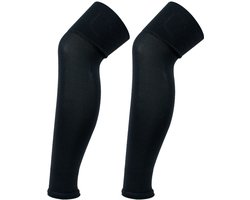 GT Pro Sleeve Socks - Voetbalsokken Zonder Voet - Zwart - Voetloze Voetbalkousen - Cut Socks Football - Zonder Logo - Luchtig