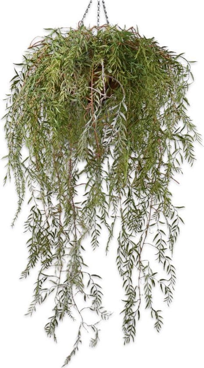 Kunstplant Hangend 120 cm - Zijde Groen - Realistisch Uiterlijk - Perfect voor Decoratie - SnelShoppen
