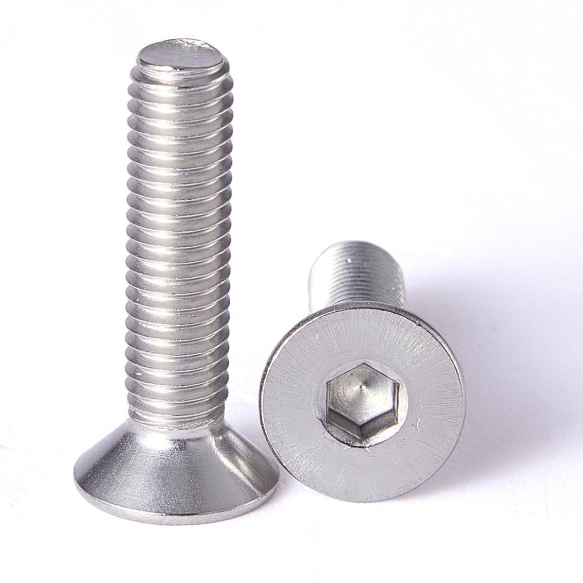 100 stuks M3x20 zwarte schroeven met verzonken kop, gemaakt van roestvrij staal, zeskant, metrisch schroefdraad, duurzame verzonken schroeven voor meubels, machinebouw en doe-het-zelf, hoogwaardige M3