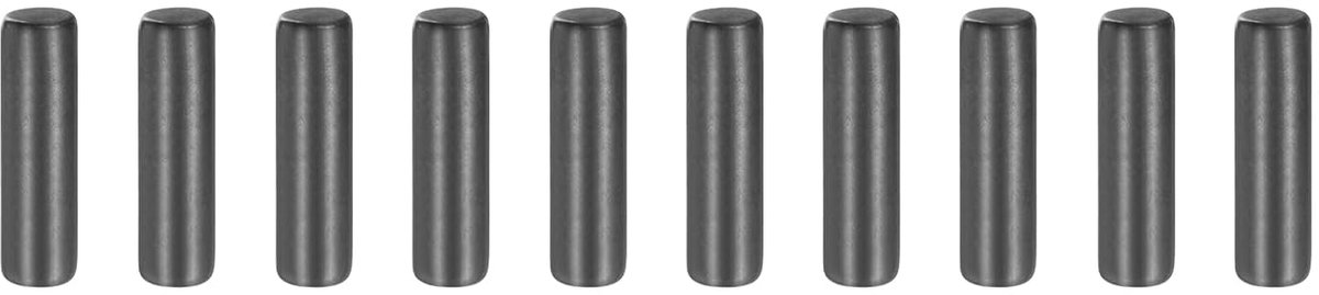 10 stuks cilindrische pennen 5 mm x 18 mm, 304 roestvrij staal planksteunen cilindrische sporten afgeschuind uiteinde bevestigingselementen sporten rek metaal, zwart