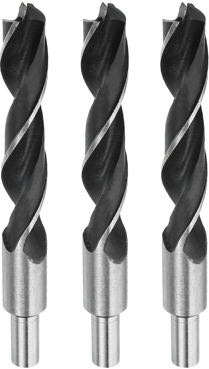 Brad Point boren 20 mm (25/32") diameter rechte ronde schacht boor metrisch Brad Point 120 mm (4,72") boordiepte spiraal twist boor voor timmerman, kunststof rubber