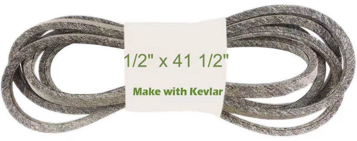 1/2 "x 41 1/2" Deck Belt Lawn Drive Deck Belt Gemaakt met Kevlar Compatibel met AYP 9180R, voor Husqvarna 9180R; voor Craftsman 9180R.