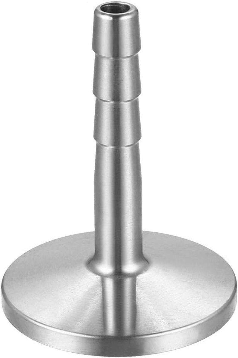 Sourcing map roestvrij staal 304 KF16 flens op 6 mm rubberen slang barb-adapter voor vacuüm KF16 Flange to 6mm Barb