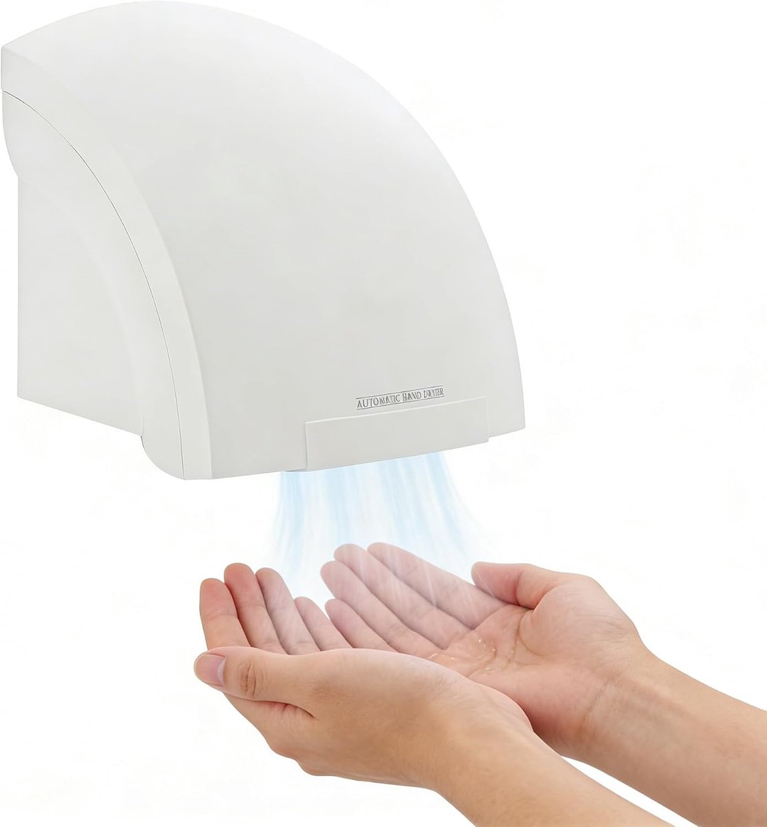 Handdroger 1200W - Automatische met infraroodsensor - 30m/s luchtstroom - Ideaal voor openbare toiletten - SnelShoppen