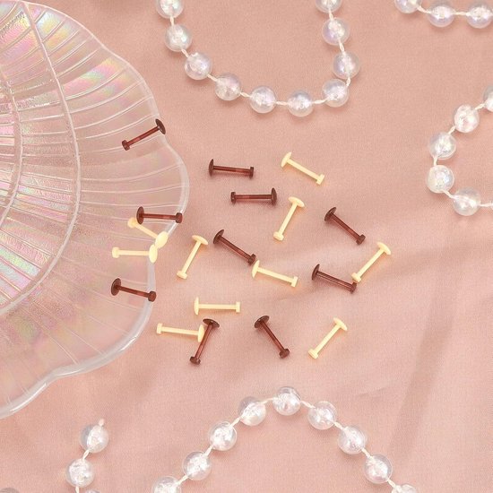 Studs set oorstekers labret monroe siliconen flexibele tragus helix piercing retainer, 8 mm/10 mm staaflengte — afbeelding 3