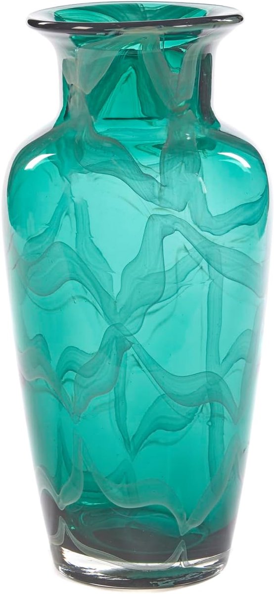 Vaas glas groen - H 30 cm - Elegant design - Perfect voor bloemen - SnelShoppen