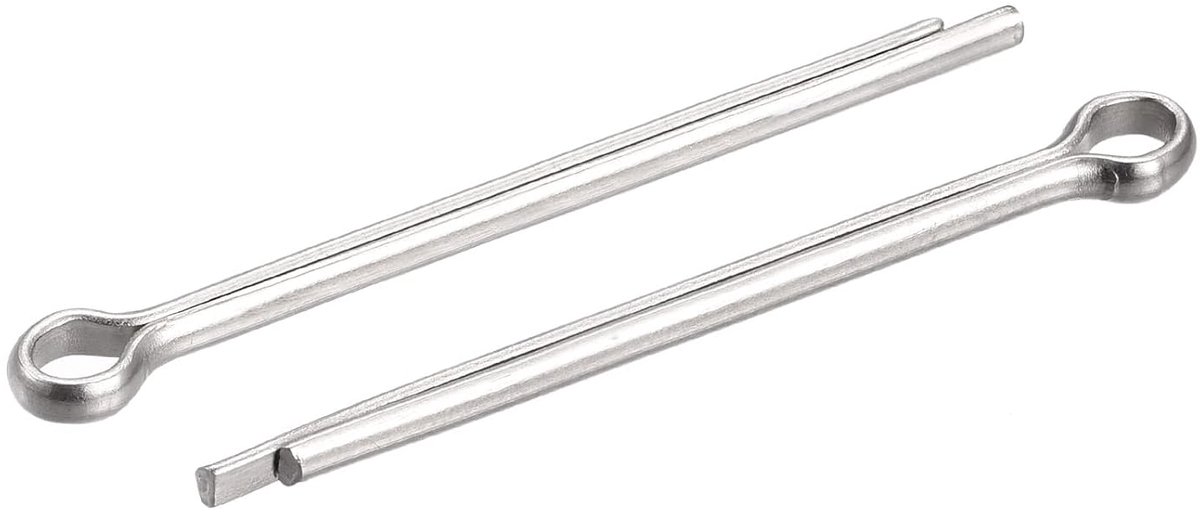 Sourcing map 30 stuks gesplitste splint clips bevestiging van roestvrij staal voor automobielmechanica 2,5 mm x 40 mm