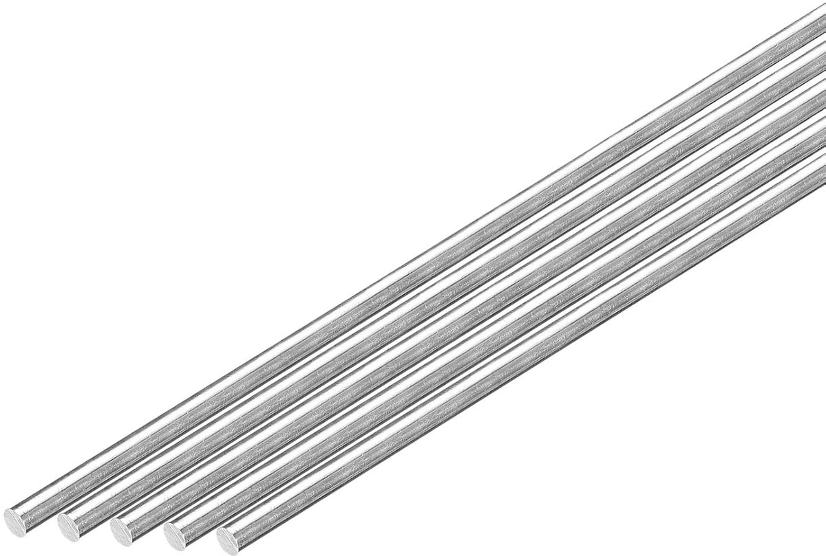 20 stuks ronde stangen van aluminium 3/16 inch (4 mm) diameter 305 mm lengte 6061 solide aluminium stang voor draaibank voor industriële bouw doe-het-zelf handwerk