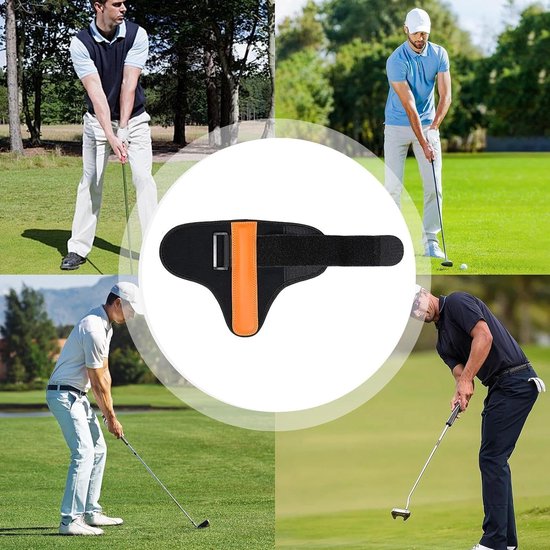 Golf Swing Trainer - Pols corrector - Golftechniek Verbeteren - Verstelbare polsband - 18.8 inch - Oranje van GOLF — afbeelding 5
